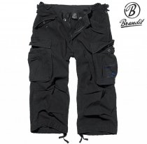 Brandit Industry 3/4 Vintage Shorts Black