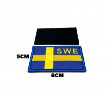 Tygmärke Svensk Flagga SWE - Gul/Blå