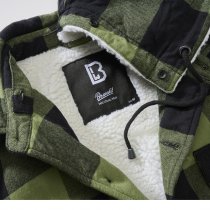 Brandit Lumberjacket hooded - Green/Black