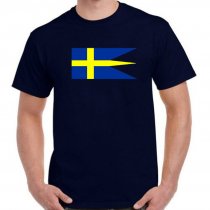 T-shirt Swedish Flag - Navy Blue