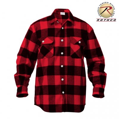 Rothco Flannel shirt Mænd - Red