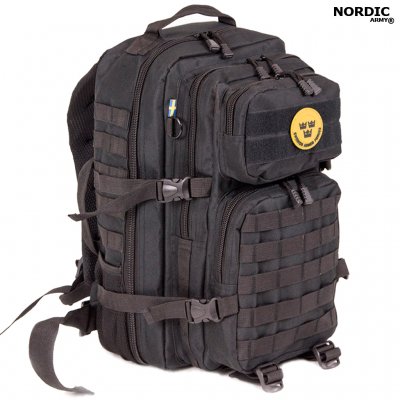 Nordic Army® Assault rygsæk net pocket 28L - Sort