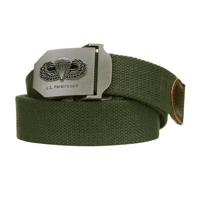 Army Belt Canvas US Paratrooper - Olive