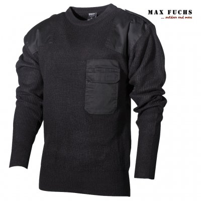 Max Fuch Pullover 100% Acryl - Sort