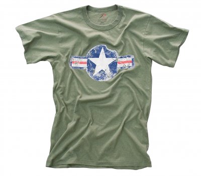 Amerikansk T-trøje Vintage ARMY AIR CORP OD