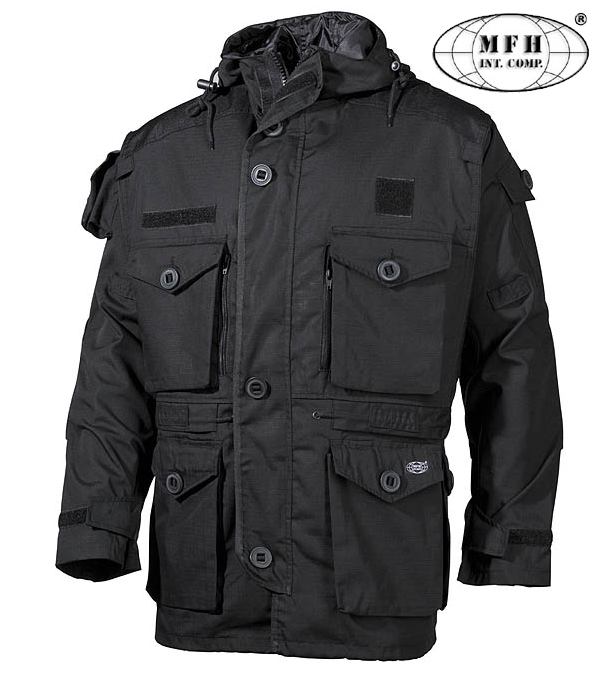 Max Fuch Commando Jacket Smock Svart - Jackets - Clothing - Armyoutdoor.dk